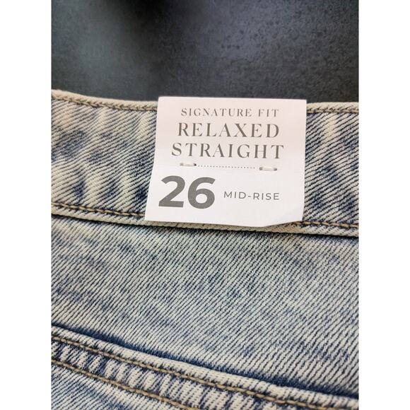 Lane Bryant Relaxed Straight Signature Fit Stonewash Jeans Size 26 Flex Magic - Picture 5 of 13